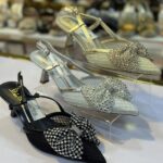 Soulier sandale demi-talon avec nœud papillon dm6-714