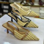 Soulier sandale style osier avec boucle F441